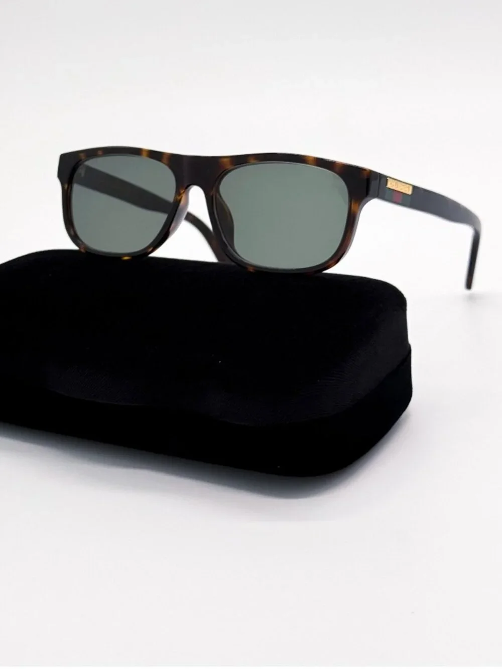 New Gucci Havana Green Men Sunglasses GG0770SA 003